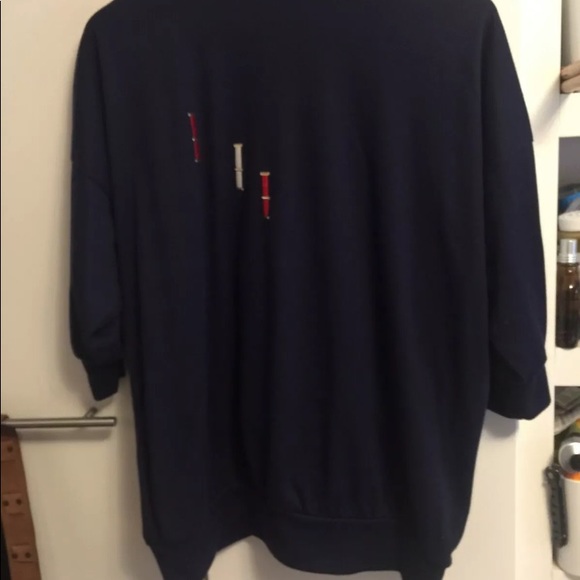 Vintage Rare HANDCRAFTED BY MARDEL Navy Red White zip bling USA 70's 80's - Picture 4 of 10